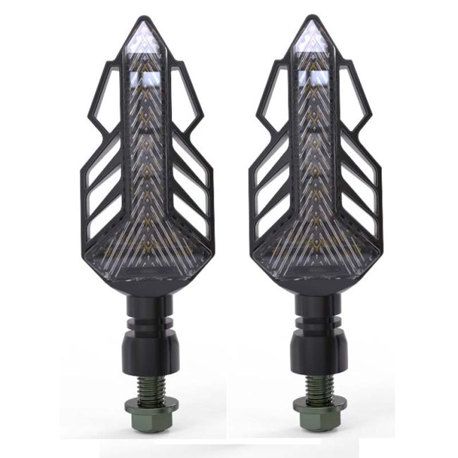 Set 2 lampi Semnalizare Moto, model T-SHAPE ARROW, tensiune 12V