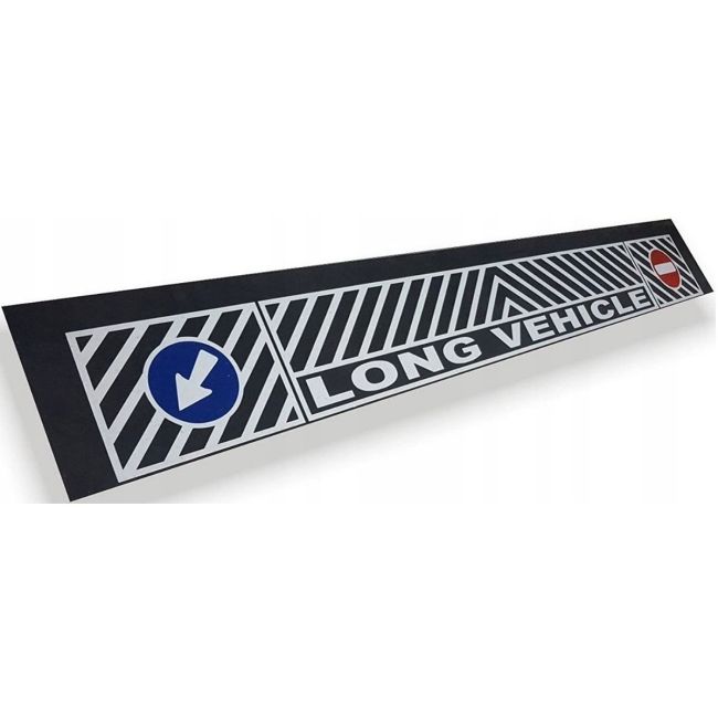 Aparatoare de noroi pentru camioane, inscriptionata, din cauciuc, dimensiune 240 x 35 cm