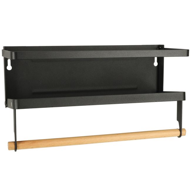 Raft magnetic de frigider 2in1, pentru condimente si prosop de bucatarie