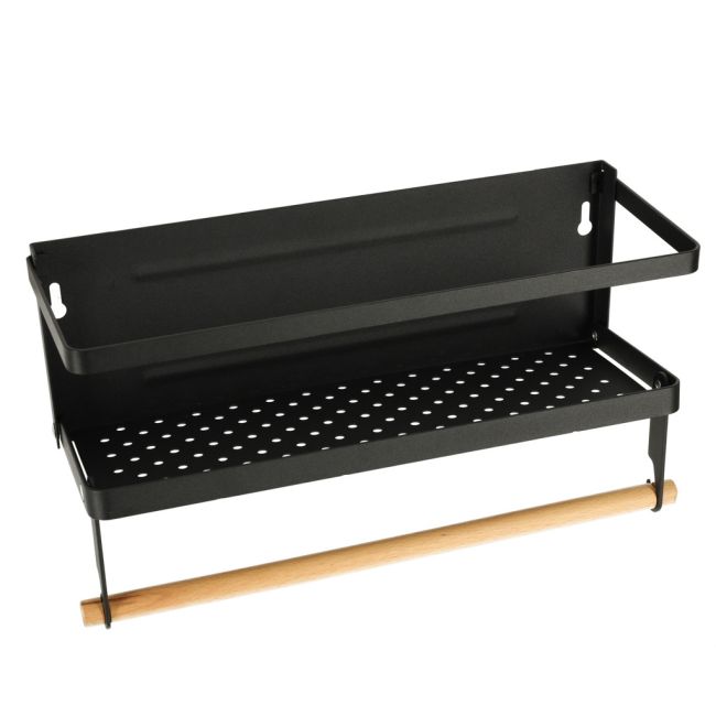 Raft magnetic de frigider 2in1, pentru condimente si prosop de bucatarie