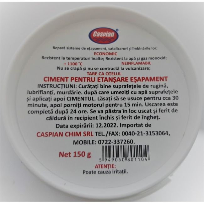 Pasta de lipit esapament rezistenta la temperaturi inalte,150g, temperatura +1100°C